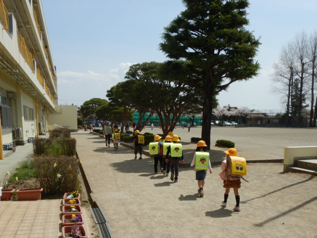 4月13日「帰りも気を付けて」｜大崎市立古川第二小学校