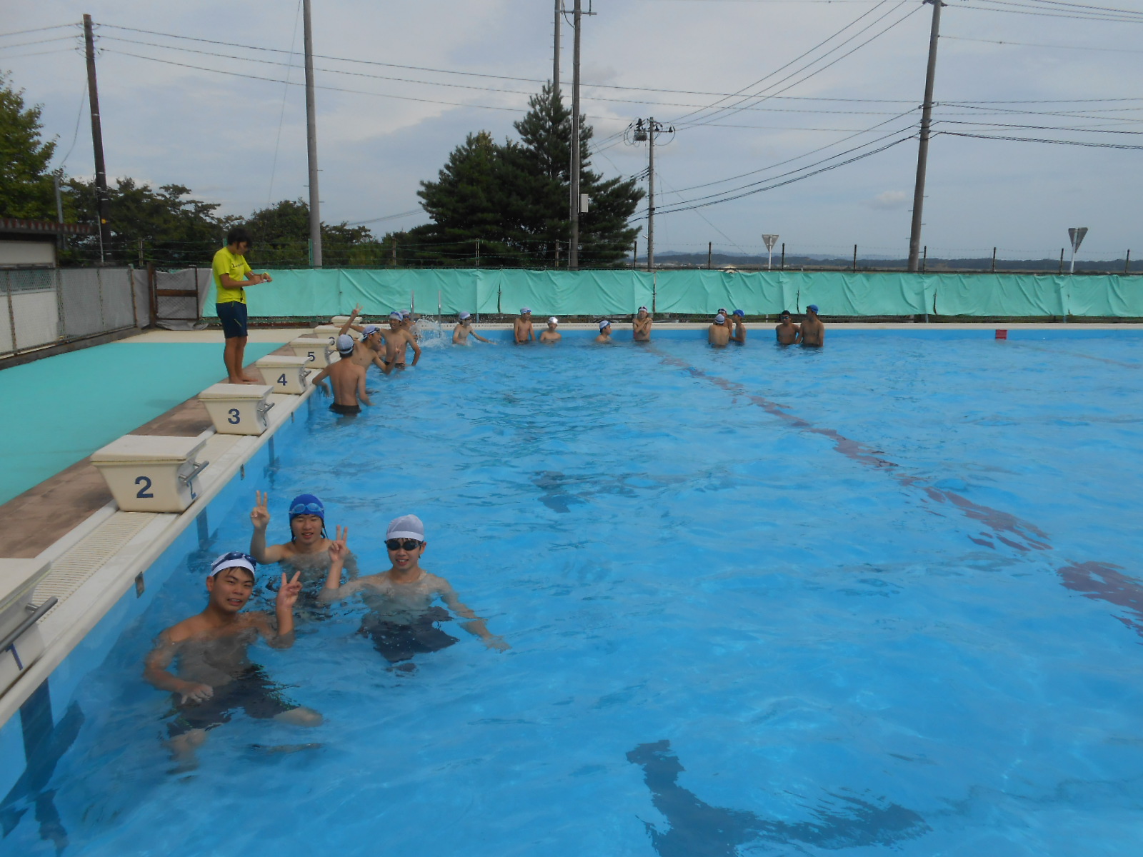 ９月２０日 プール納め 大崎市立鹿島台中学校